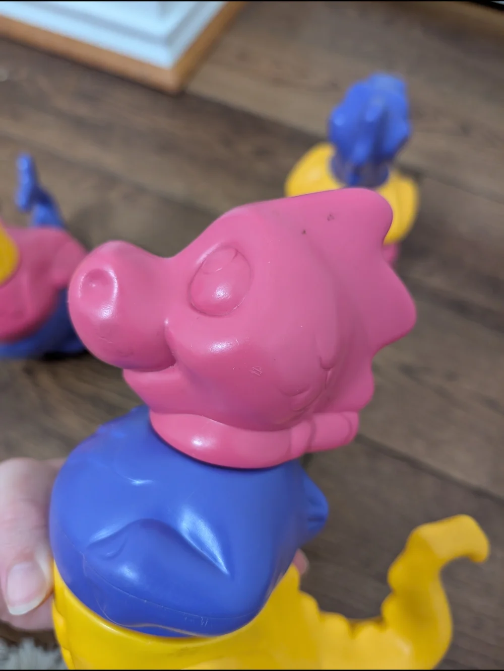 Vintage 1992 Tupperware Tuppertoys Set Of 3 Dragons